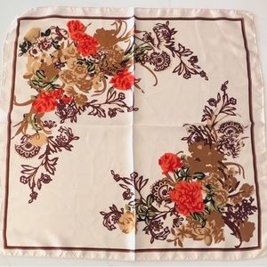 Scarf Satin Silky Square Headband Kerchief (2)